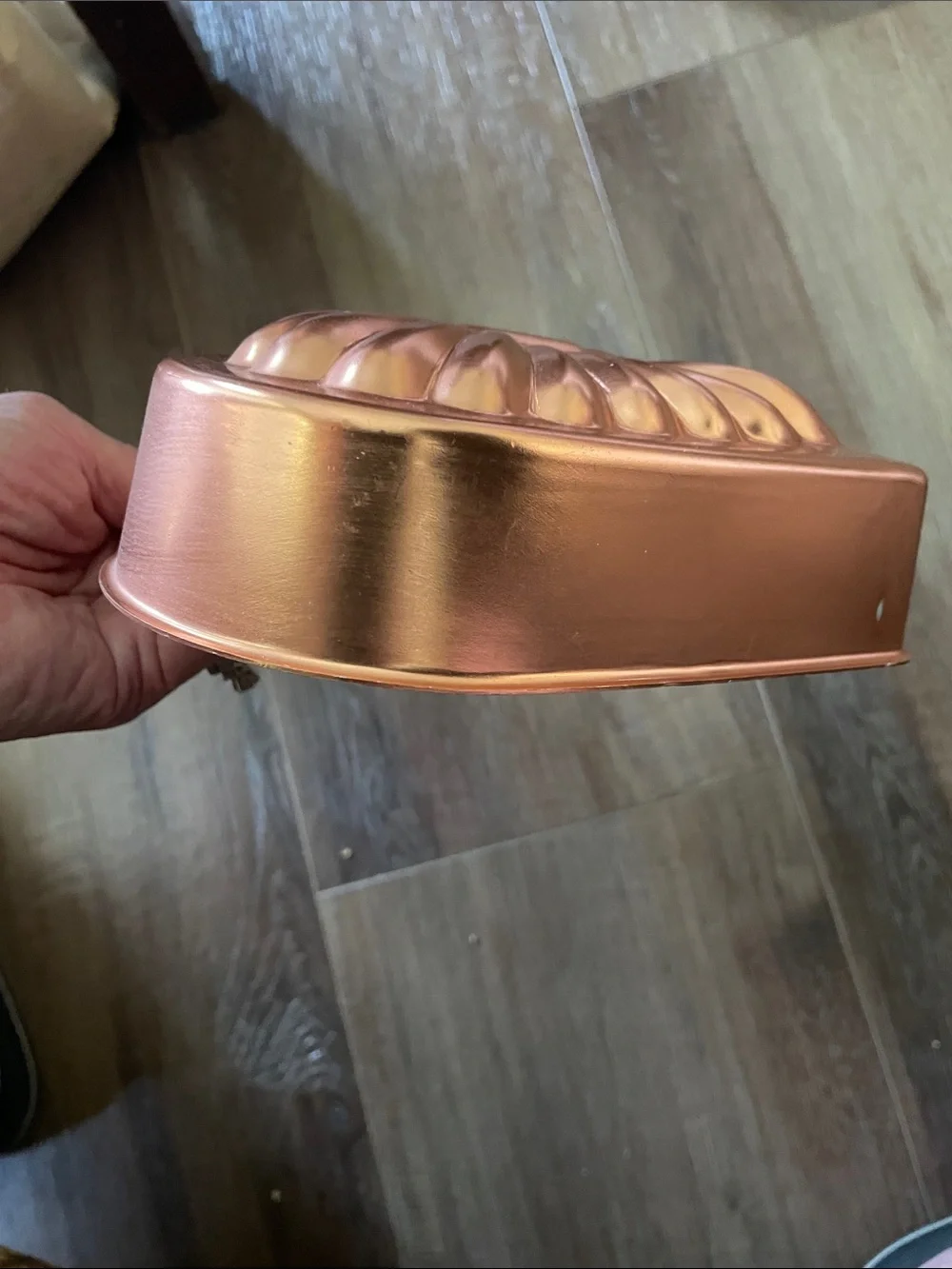 VTG Copper Tone Aluminum Jello Mold